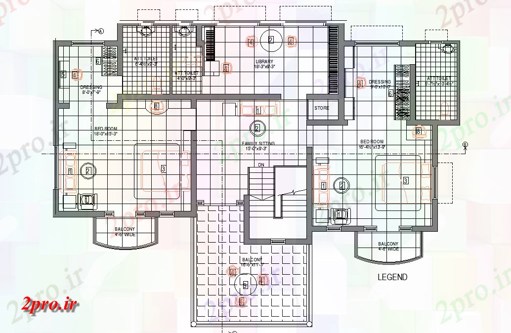 دانلود نقشه خانه های کوچک ، نگهبانی ، سازمانی - موجود شگفت انگیزی طرحی خانه ویلا اتوکد 9 در 16 متر (کد165164)