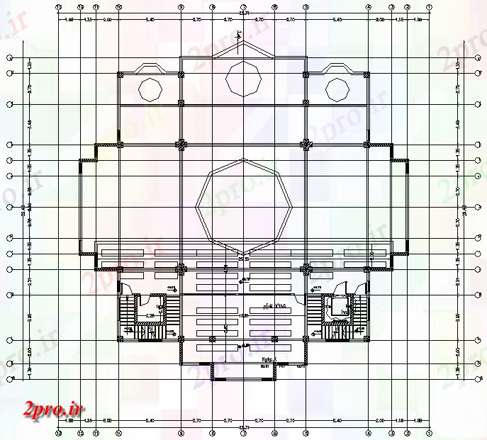 دانلود نقشه کلیسا - معبد - مکان مذهبی طرحی از طرحی حلوان کلیسا rosol     اتوکد           (کد165224)
