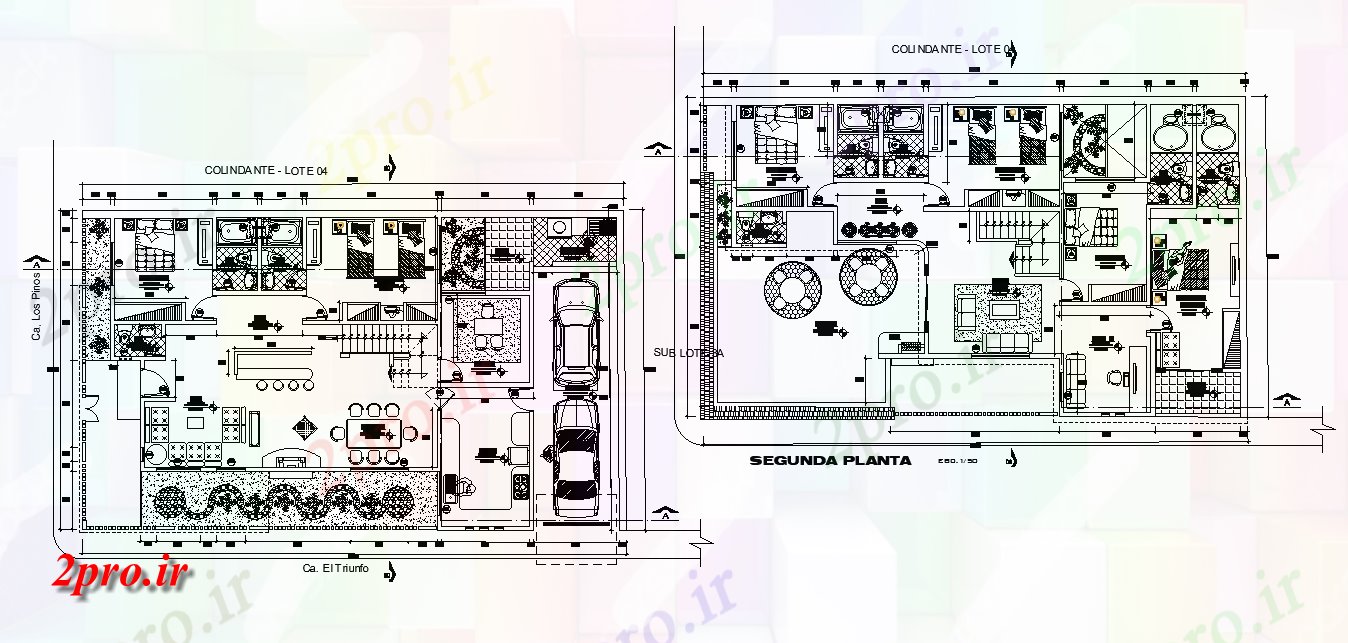 دانلود نقشه خانه های کوچک ، نگهبانی ، سازمانی - دوبلکس جزئیات طرحی خانه اتوکد 11 در 19 متر (کد165250)