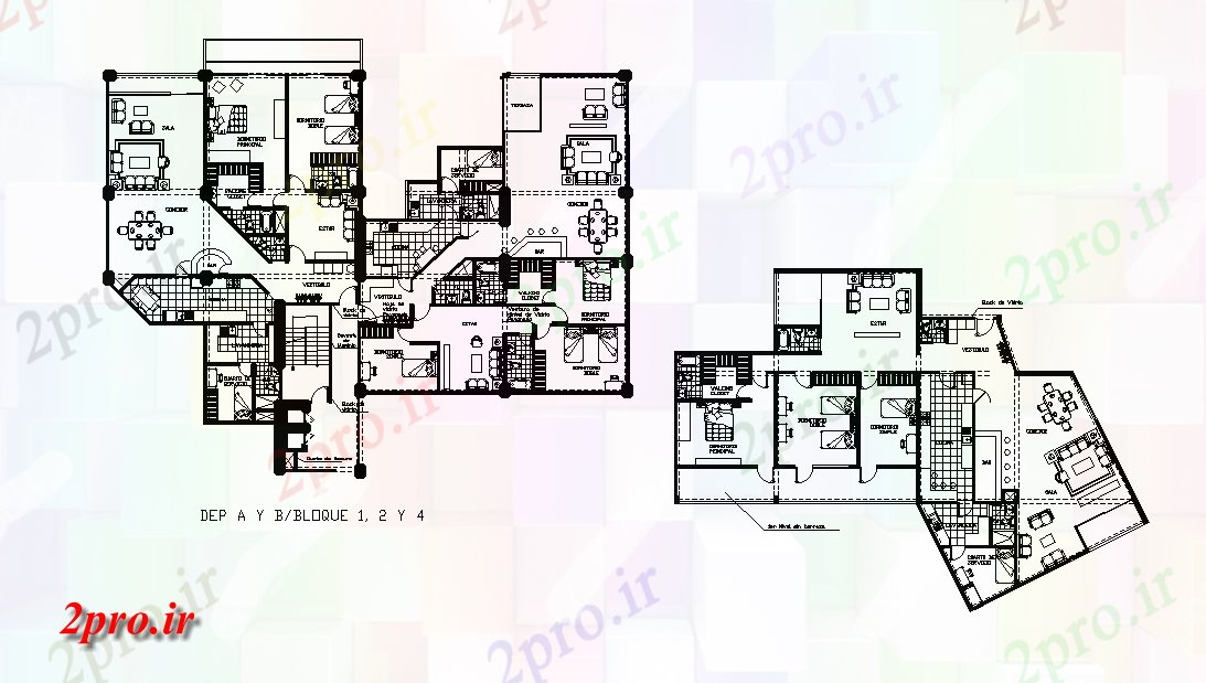 دانلود نقشه مسکونی  ، ویلایی ، آپارتمان  آپارتمان طرحی ساختمان جزئیات در قالب    اتوکد     (کد165254)