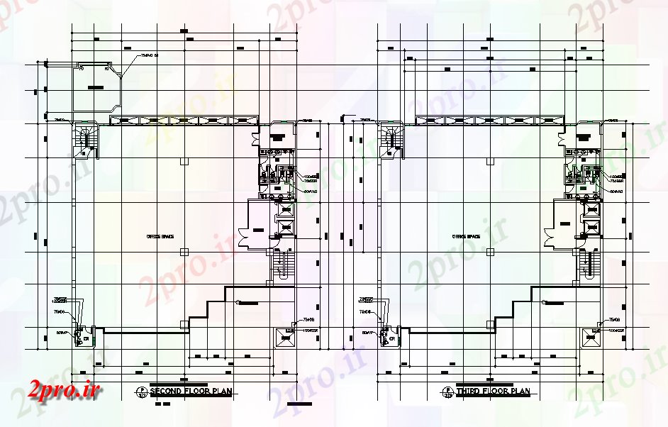 دانلود نقشه مسکونی  ، ویلایی ، آپارتمان  طرحی طبقه از جزئیات دفتر طراحی    (کد165345)