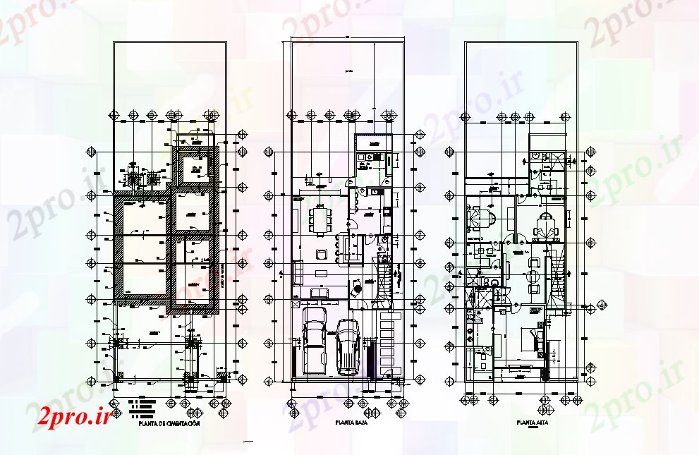 دانلود نقشه مسکونی ، ویلایی ، آپارتمان طرحی خانه 10x20m اتوکد drawig دو بعدی 10 در 22 متر (کد165440)