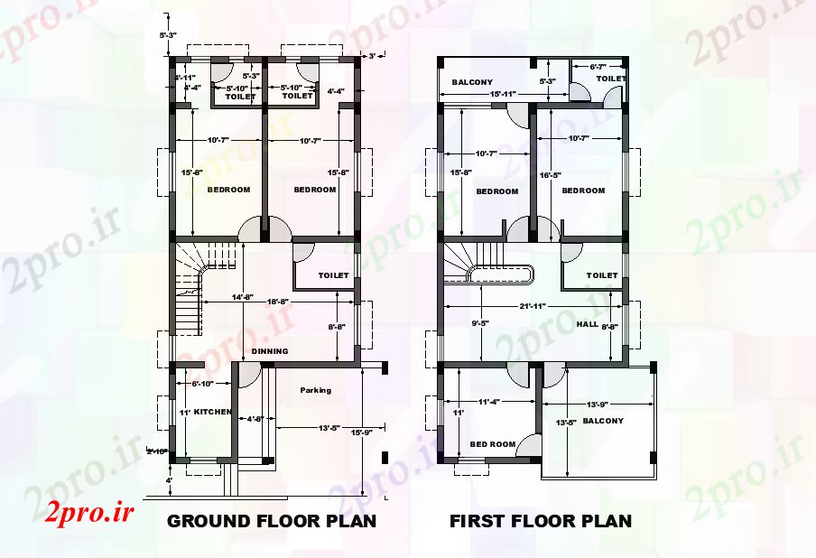 دانلود نقشه مسکونی ، ویلایی ، آپارتمان x60 شرق طرحی مواجه خانه به عنوان در هر شرا Vastu را های دو بعدی اتوکد 8 در 15 متر (کد165588)