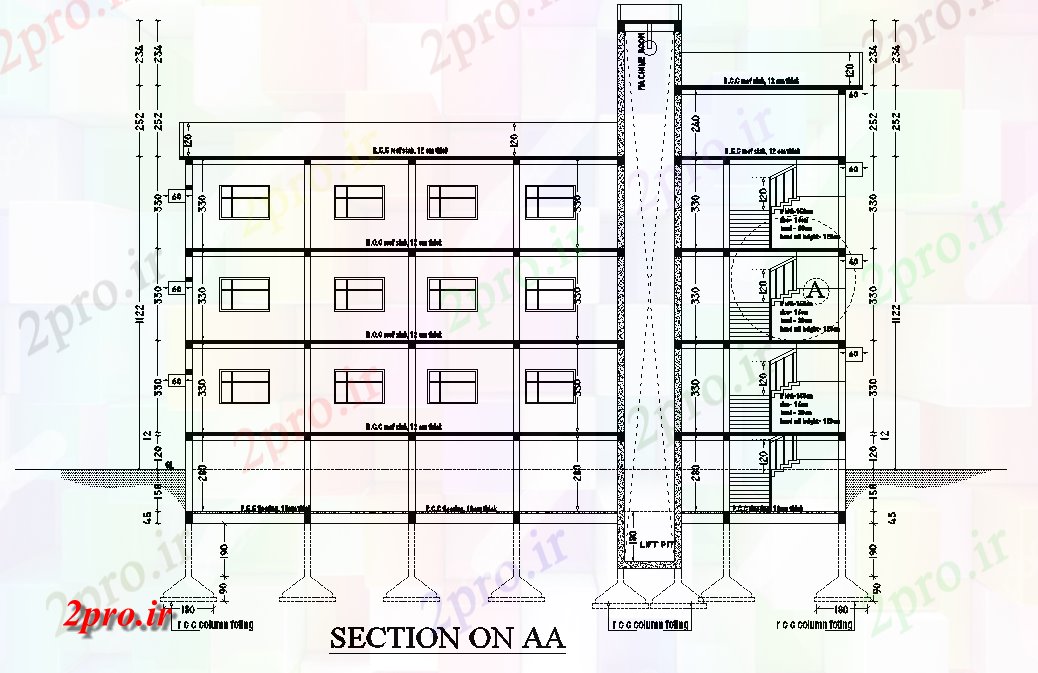 دانلود نقشه هتل - رستوران - اقامتگاه  هتل بخش ساختمان جزئیات    (کد165708)