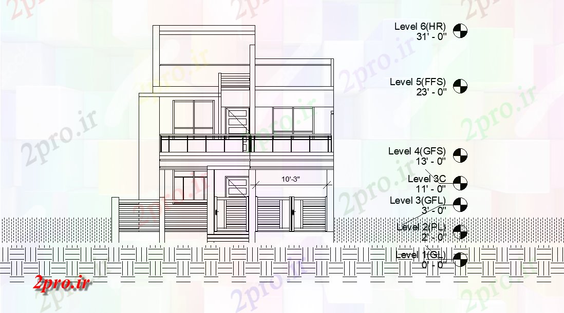دانلود نقشه مسکونی  ، ویلایی ، آپارتمان  نما صورت جنوبی از طرحی مواجه خانه شرق 32'x50، به عنوان در هر Vastu Shastra هستند  (کد165779)
