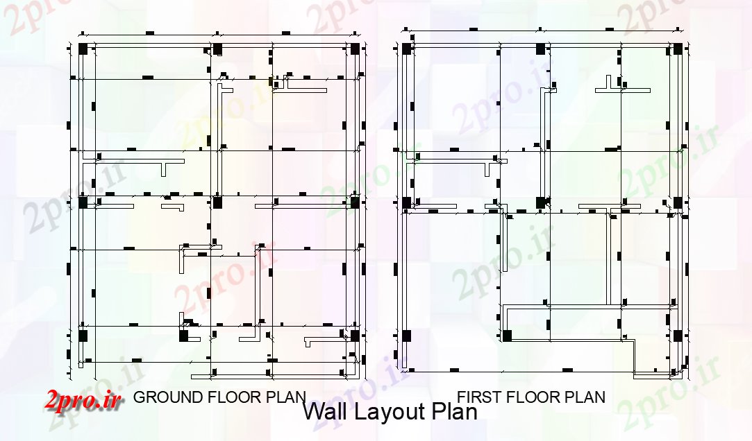 دانلود نقشه بلوک در و نرده های دیوار دیوار طرحی از 24'x30     شرق مواجه طرحی خانه به عنوان در هر Vastu Shastra هستند   (کد165791)