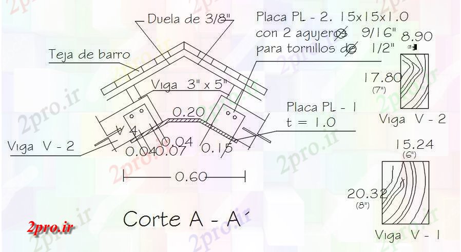 دانلود نقشه قالب اسکلت فلزی  سقف جزئیات ساختار    (کد165946)