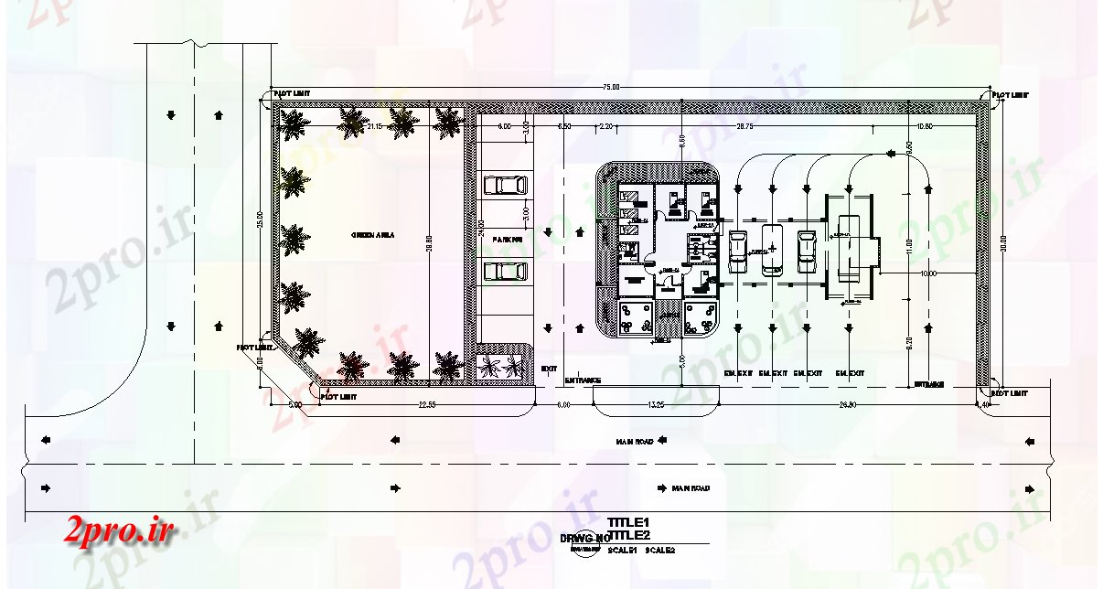 دانلود نقشه ساختمان اداری - تجاری - صنعتی طرحی دفتر کوچک اتوکد در دسترس 11 در 12 متر (کد165956)