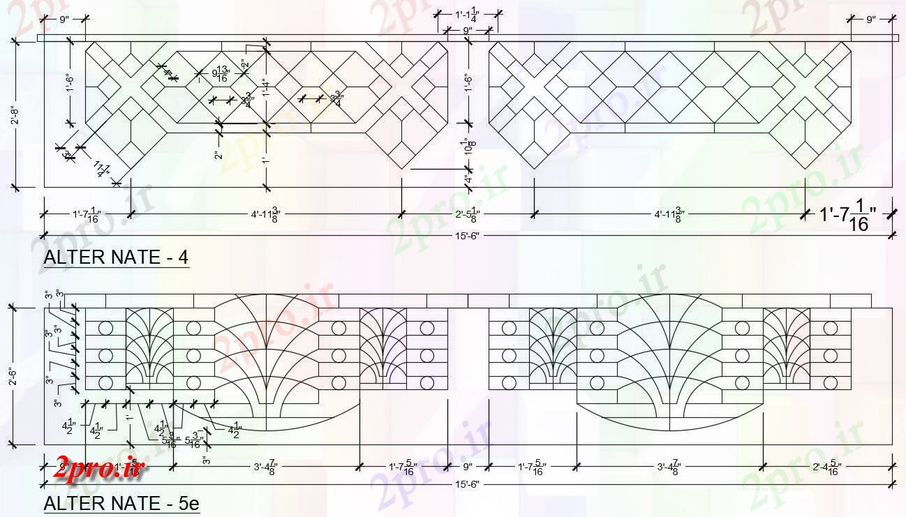 دانلود نقشه جزئیات معماری جزئیات نما دیوار    (کد166069)