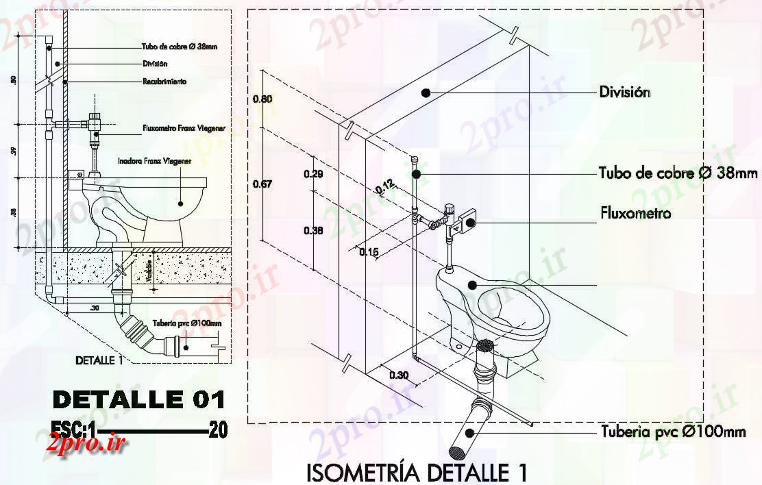 دانلود نقشه تجهیزات بهداشتی ایزومتریک  توالت جزئیات طراحی مندرج این     (کد166109)