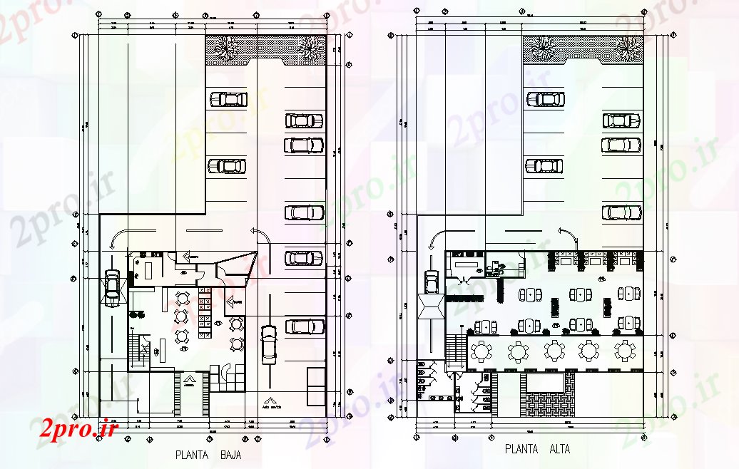 دانلود نقشه هتل - رستوران - اقامتگاه X28 رستوران متر طرحی طبقه اتوکد 28 در 47 متر (کد166240)