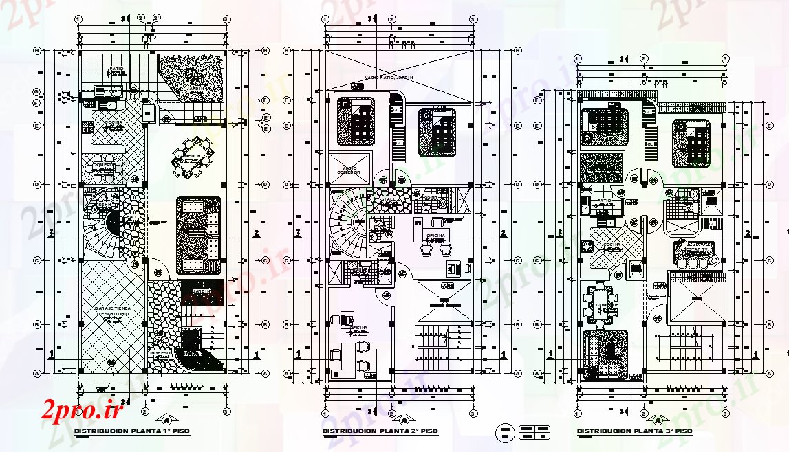 دانلود نقشه مسکونی ، ویلایی ، آپارتمان X16 متر خانه طرحی با مبلمان چیدمان 8 در 18 متر (کد166401)