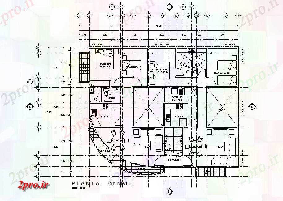 دانلود نقشه هتل - رستوران - اقامتگاه این هتل معماری طراحی طرحی طبقه مشخص 12 در 15 متر (کد166539)