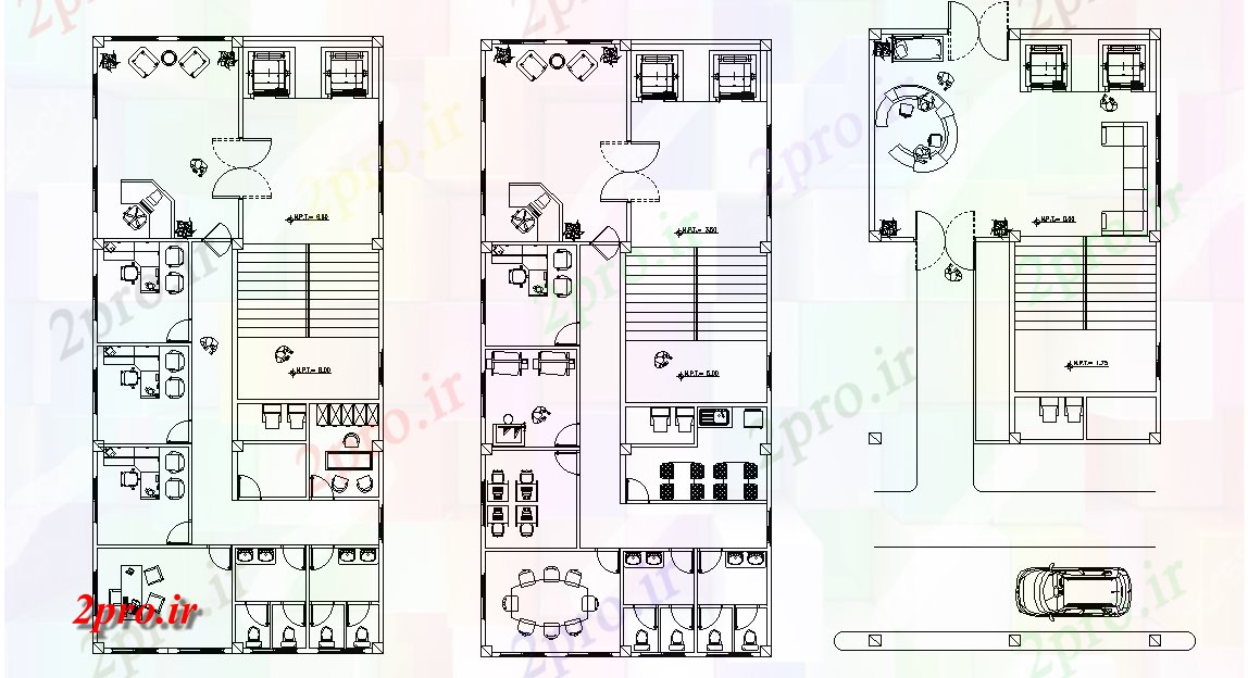دانلود نقشه مسکونی  ، ویلایی ، آپارتمان  طرحی طبقه آپارتمان      (کد166540)