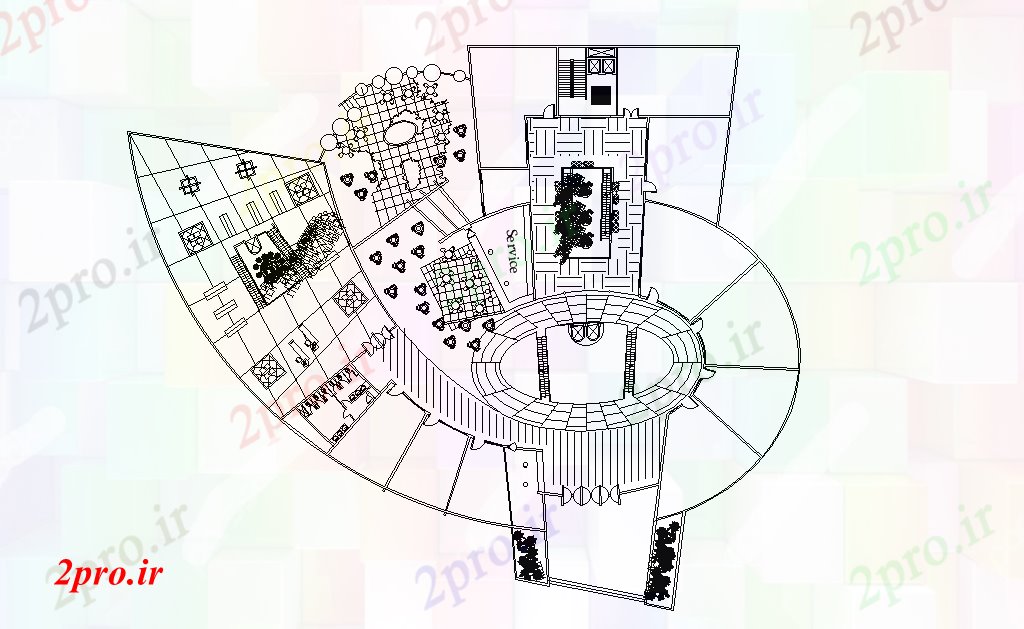 دانلود نقشه هتل - رستوران - اقامتگاه طرحی هتل و رستوران شگفت انگیز 13 در 18 متر (کد166552)