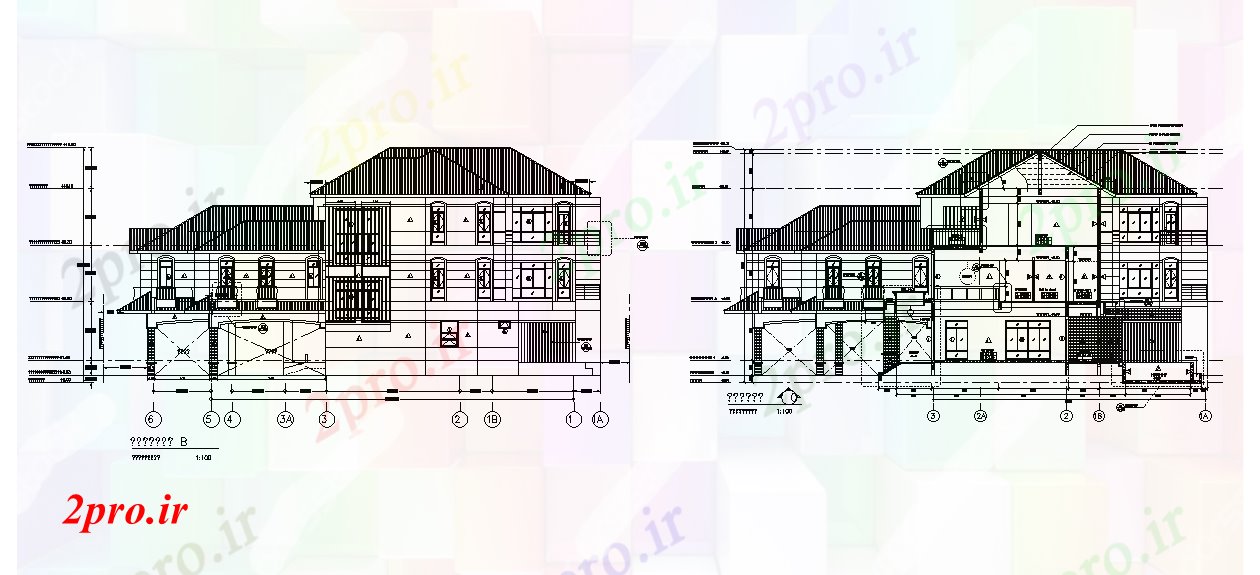 دانلود نقشه خانه های کوچک ، نگهبانی ، سازمانی - بخش ویلایی جزئیات طراحی  بیان     (کد166672)