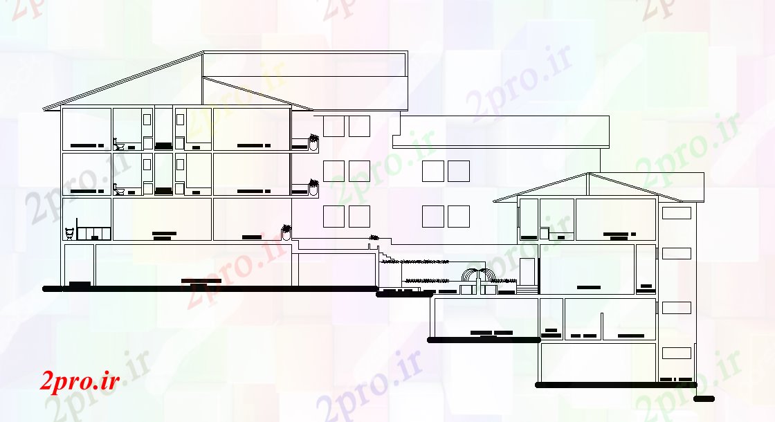 دانلود نقشه خانه های کوچک ، نگهبانی ، سازمانی - بخش ویلایی جزئیات طراحی  ارائه   (کد166737)