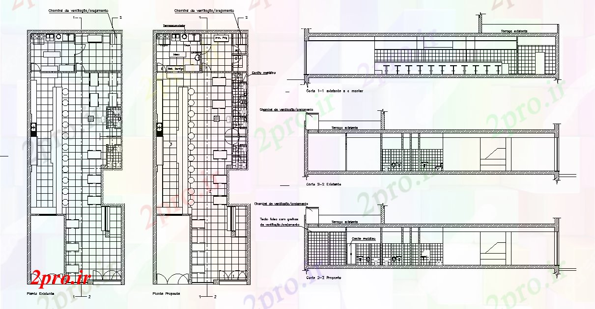 دانلود نقشه هتل - رستوران - اقامتگاه طرحی طبقه بزرگ از جزئیات کافه 8 در 23 متر (کد166752)