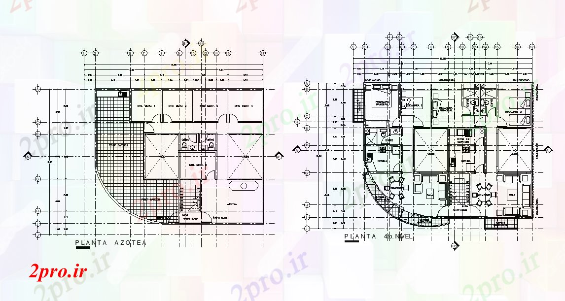 دانلود نقشه خانه های کوچک ، نگهبانی ، سازمانی - طرحی طبقه ویلایی   (کد166781)