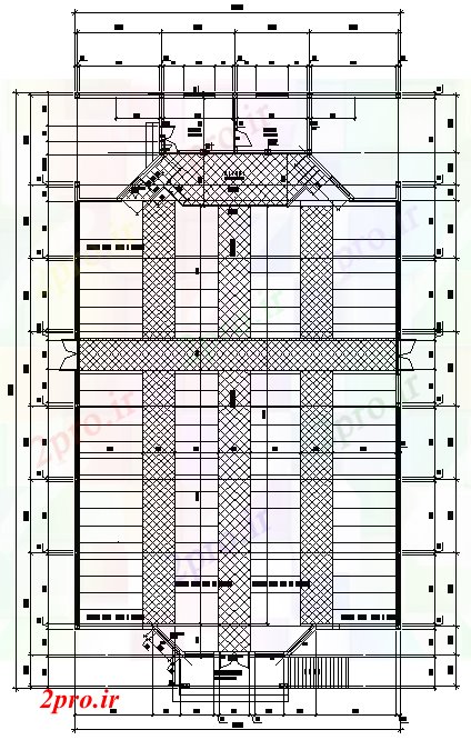 دانلود نقشه کلیسا - معبد - مکان مذهبی جزئیات اتوکد کلیسای طراحی با ابعاد  (کد166851)