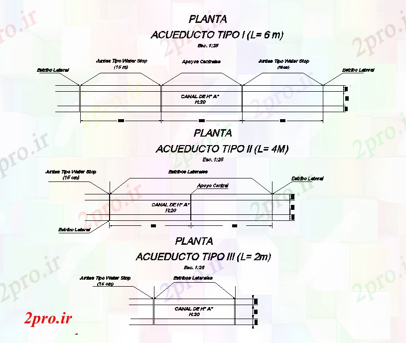 دانلود نقشه جزئیات ساخت و ساز قنات نوع گیاه جزئیات    (کد166866)