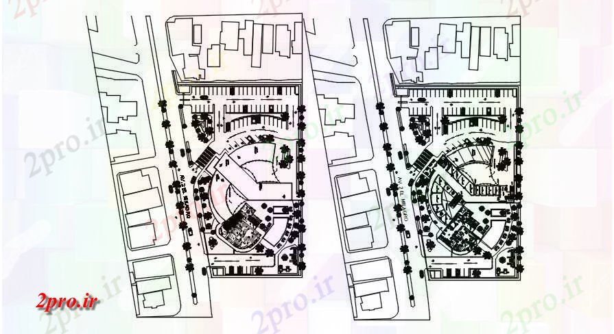 دانلود نقشه برنامه ریزی شهری جزئیات کف طرحی جامع     (کد167047)