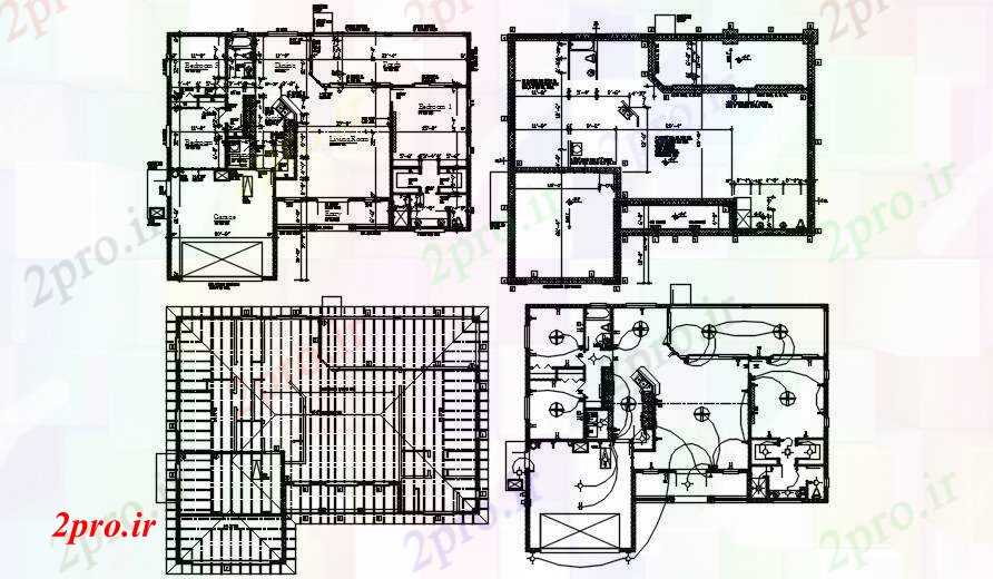 دانلود نقشه خانه های کوچک ، نگهبانی ، سازمانی - x50'Amazing طرحی ویلا 15 در 18 متر (کد167519)