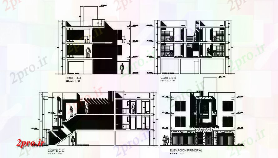 دانلود نقشه مسکونی  ، ویلایی ، آپارتمان   بخش از 11x20 طرحی ساختمان مسکونی    در حال حاضر (کد167539)