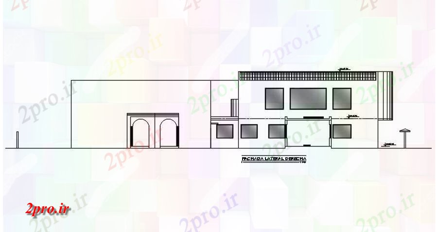 دانلود نقشه جزئیات لوله کشی نما مقابل ساختمان    (کد167554)
