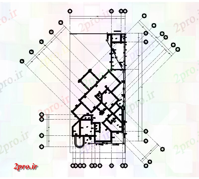 دانلود نقشه خانه های کوچک ، نگهبانی ، سازمانی - طرحی طبقه از جزئیات ویلا طراحی اتوکد دو بعدی تعریف 20 در 39 متر (کد167705)