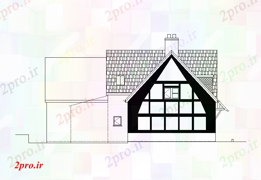 دانلود نقشه خانه های کوچک ، نگهبانی ، سازمانی - ویلایی حق نما جزئیات طراحی    طراحی   (کد167797)