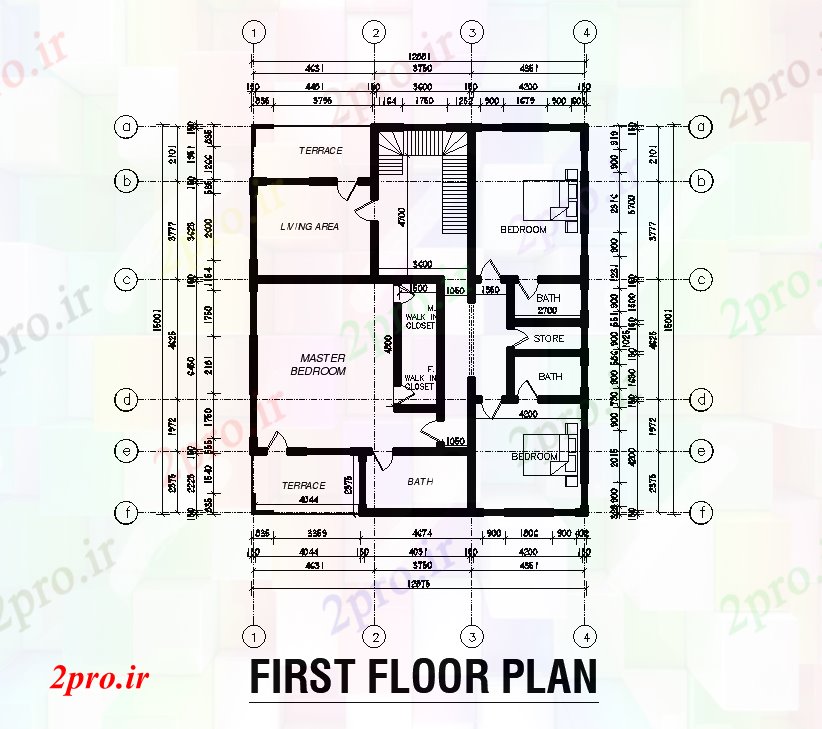 دانلود نقشه مسکونی ، ویلایی ، آپارتمان x15m اولین طرحی خانه طبقه 12 در 15 متر (کد168303)