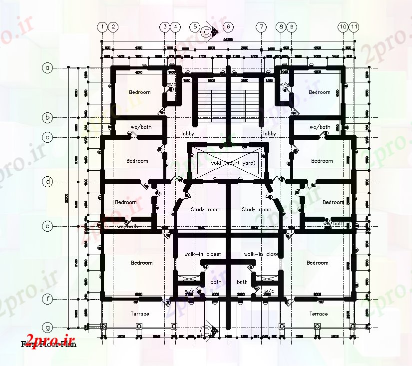 دانلود نقشه مسکونی ، ویلایی ، آپارتمان x22m اولین طرحی خانه طبقه 21 در 22 متر (کد168313)