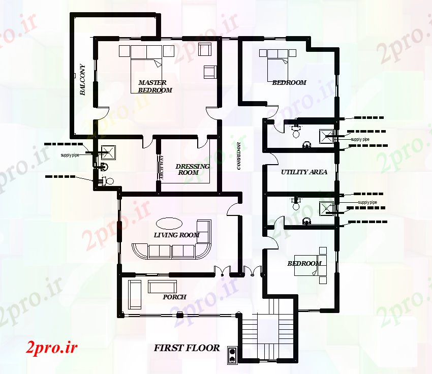 دانلود نقشه مسکونی ، ویلایی ، آپارتمان x21m اولین طرحی خانه طبقه اتوکد 15 در 17 متر (کد168525)