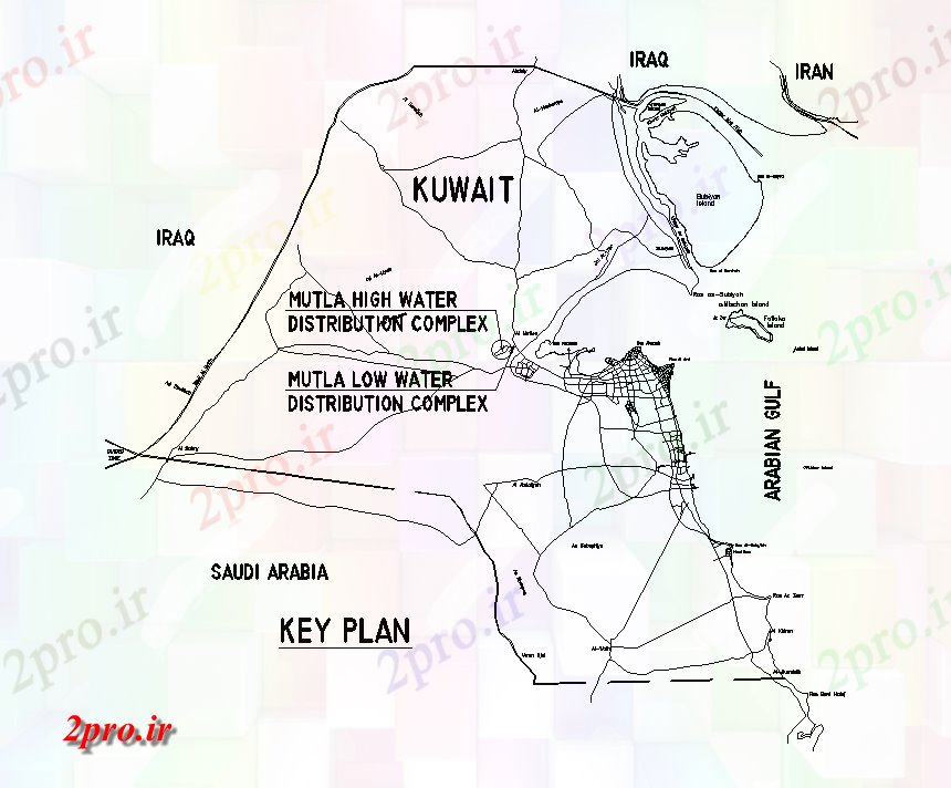 دانلود نقشه پارک - باغ    عمومی چشم انداز از طرحی کشور کویت  اتوکد  (کد168567)