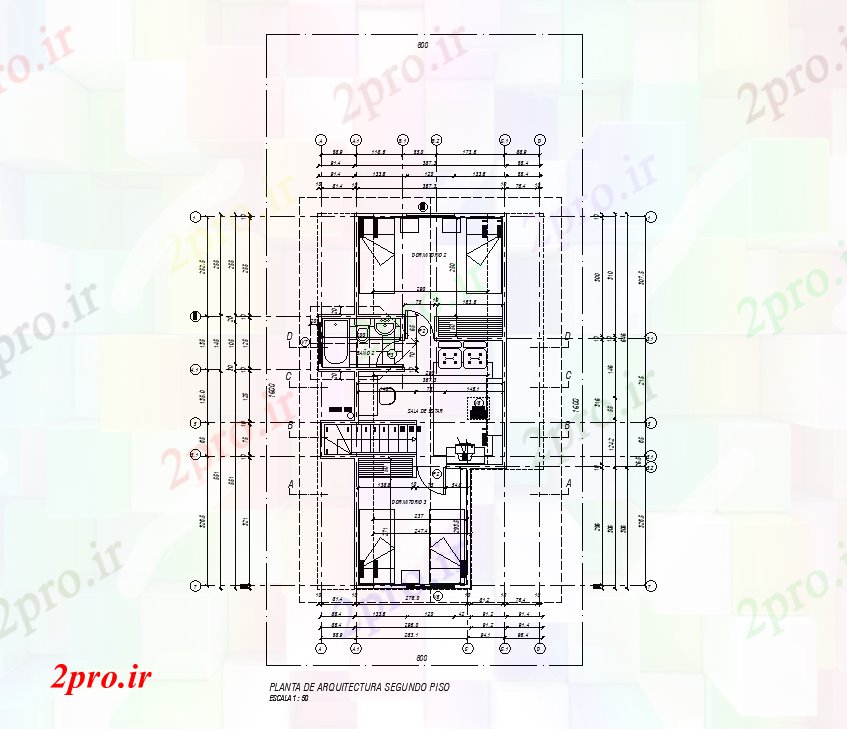 دانلود نقشه مسکونی ، ویلایی ، آپارتمان معماری 6x9m طرحی خانه طبقه اول 14 در 23 متر (کد168574)