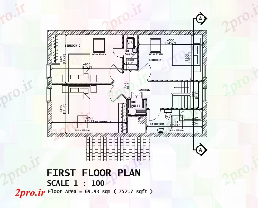 دانلود نقشه مسکونی ، ویلایی ، آپارتمان x8m اولین طرحی خانه طبقه 6 در 10 متر (کد168586)