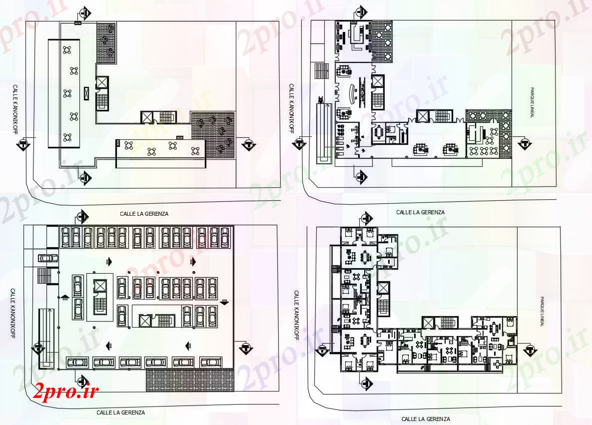 دانلود نقشه مسکونی  ، ویلایی ، آپارتمان  BHK، 2 BHK و 3 BHK خانه آپارتمان   طرحی  (کد168877)