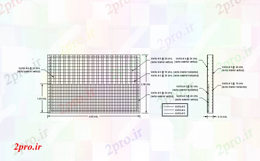 دانلود نقشه طراحی جزئیات تقویت کننده x295m دال جزئیات آرماتور       (کد169017)