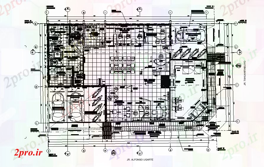 دانلود نقشه ساختمان اداری - تجاری - صنعتی طرحی دفتر 24x6m 15 در 24 متر (کد169140)