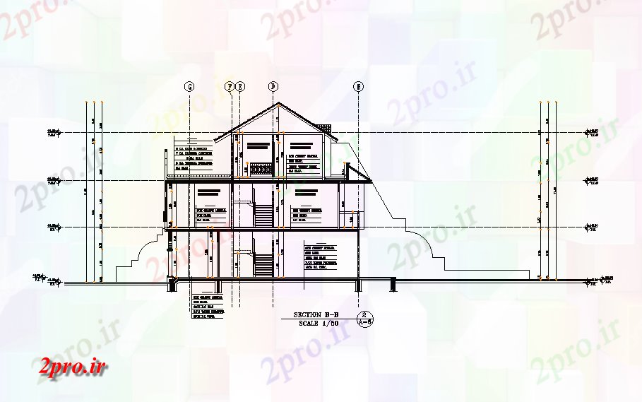 دانلود نقشه خانه های کوچک ، نگهبانی ، سازمانی - سمت چپ  بخش از سه گانه 30x26m طرحی خانه دوبلکس   (کد169328)