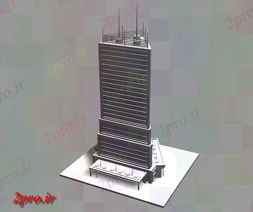 دانلود تری دی D ساختمان برج کد (کد20070)