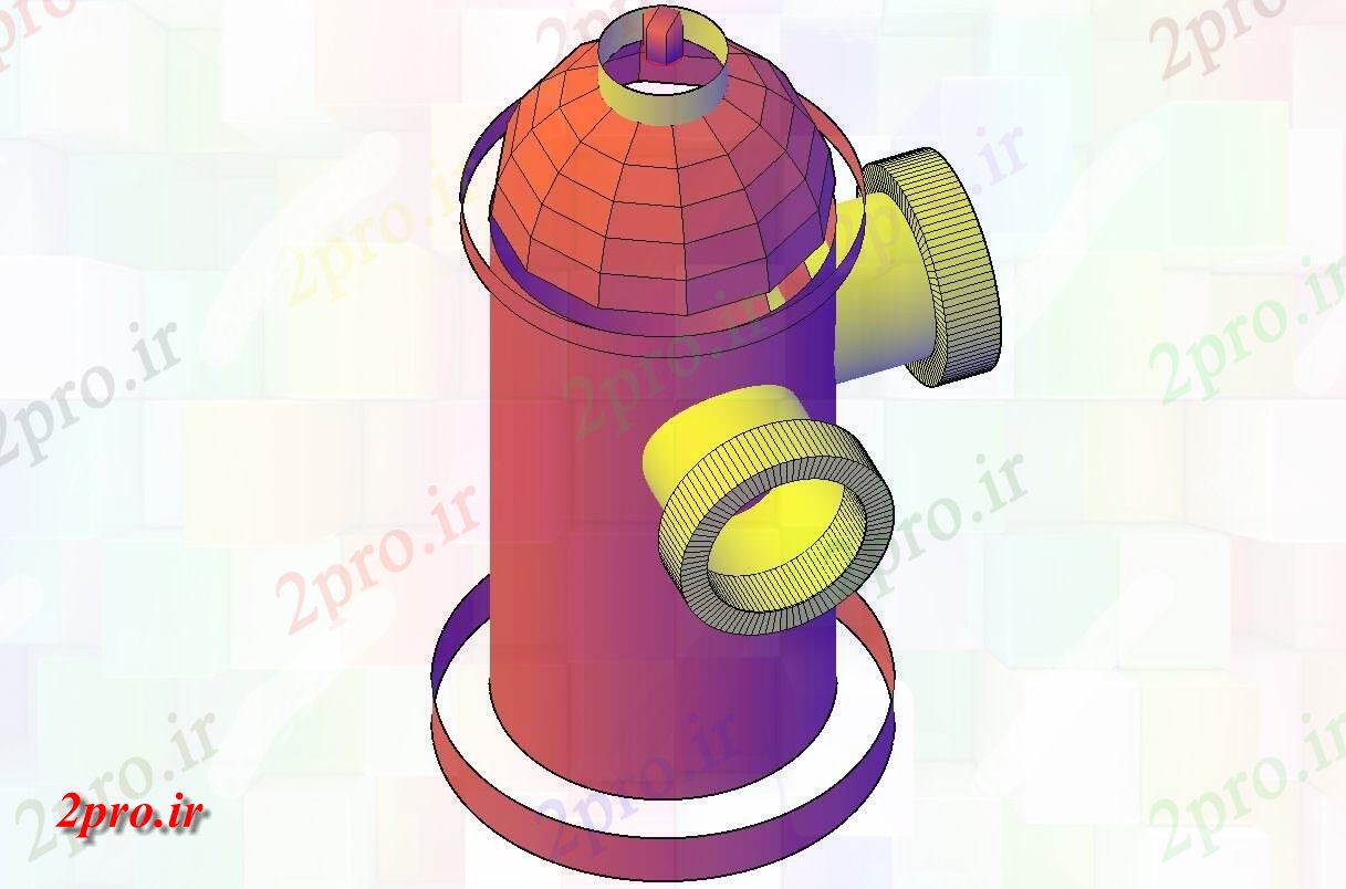 دانلود تری دی  MS سیستم شیر آتش نشانی ماشین D   رایگان دانلود کد  (کد20212)