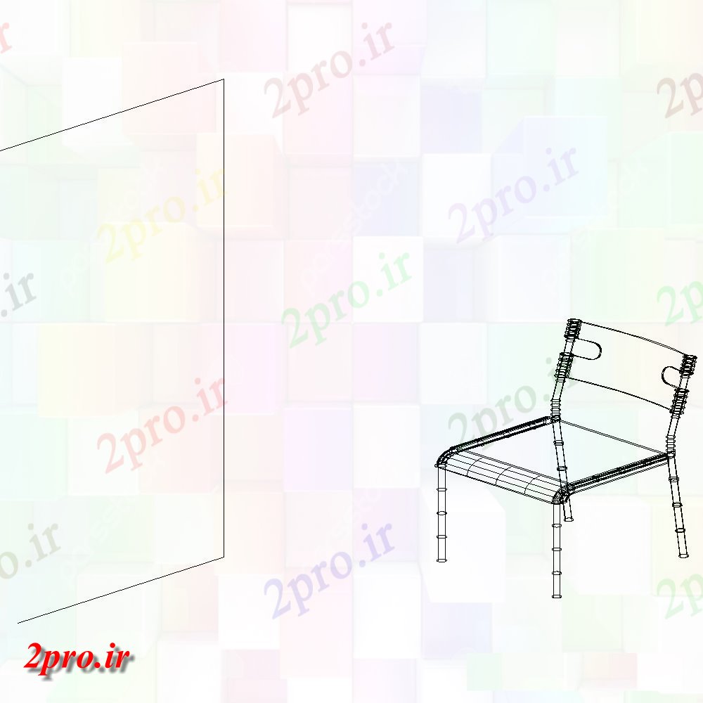 دانلود تری دی 3D طراحی صندلی (کد20567)