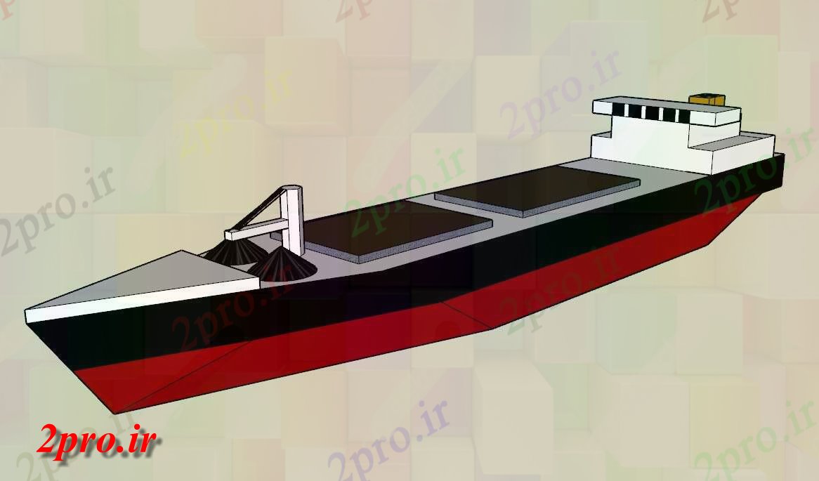 دانلود تری دی  طراحی کشتی کد  (کد20579)