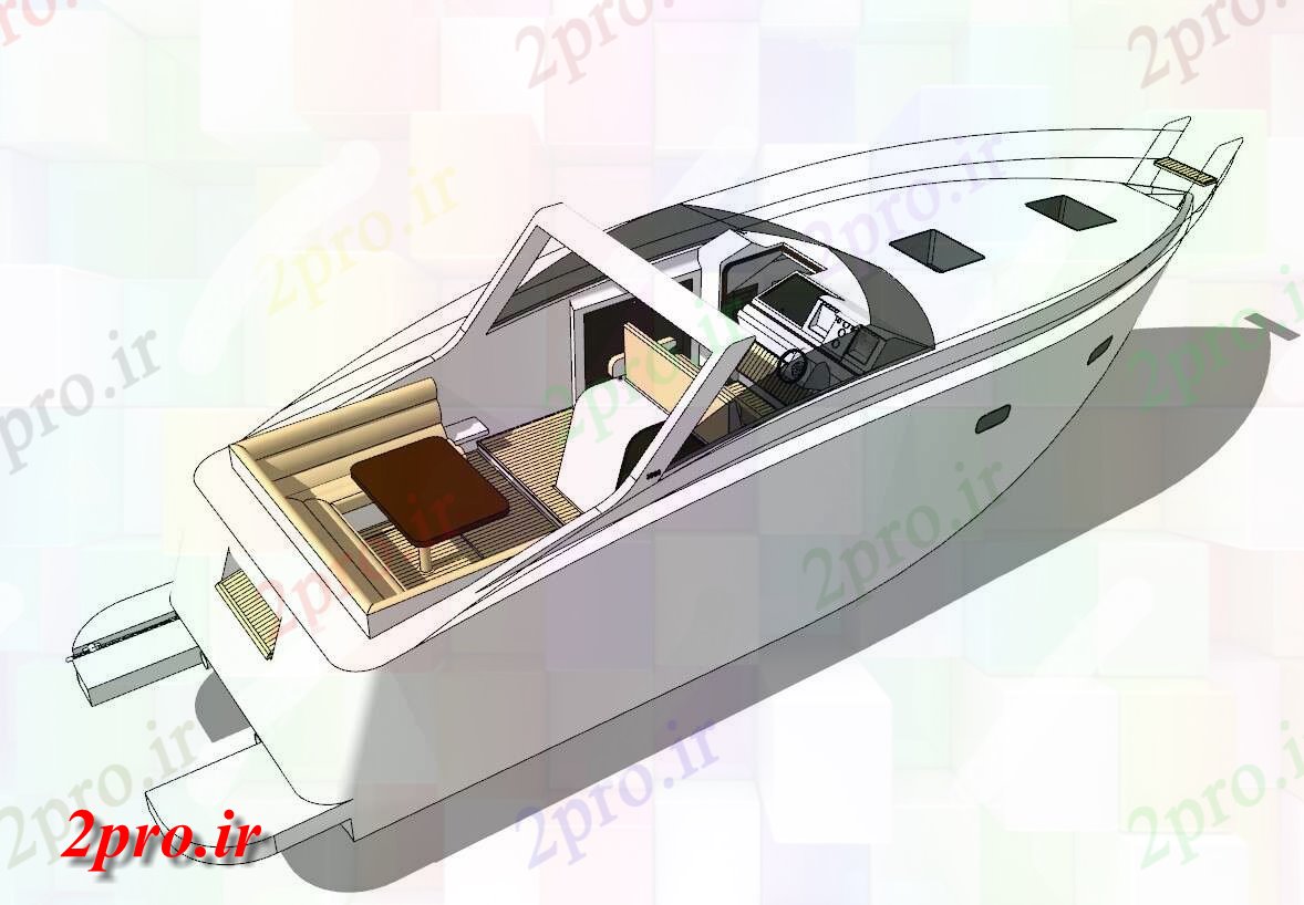 دانلود تری دی  طراحی قدرت قایق کد  (کد20626)
