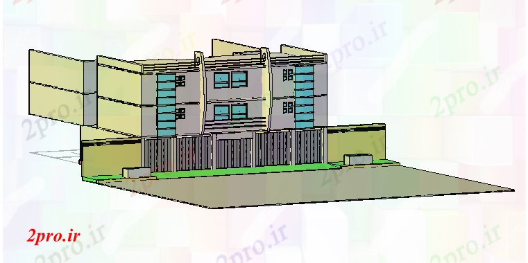 دانلود تری دی  طراحی D آپارتمان ساخت و ساز طراحی کد  (کد20699)