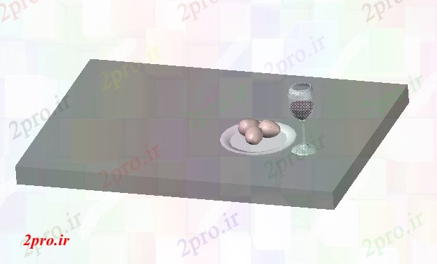 دانلود تری دی  D طراحی  تخم مرغ و شربت کد  (کد20702)