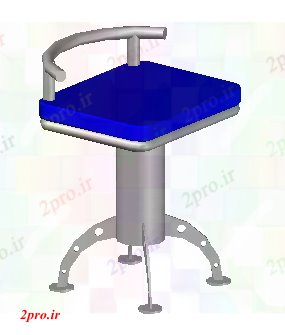 دانلود تری دی  صندلی D با طراحی مواد برای نوار استفاده کد  (کد20709)