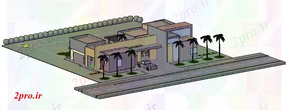 دانلود تری دی  D طراحی  از خانه های ییلاقی طراحی طراحی مسکونی کد  (کد20711)